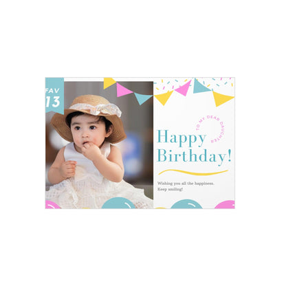 Baby Birthday personalized  Foam Board.