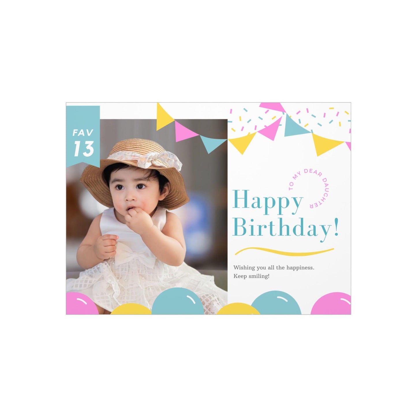 Baby Birthday personalized  Foam Board.