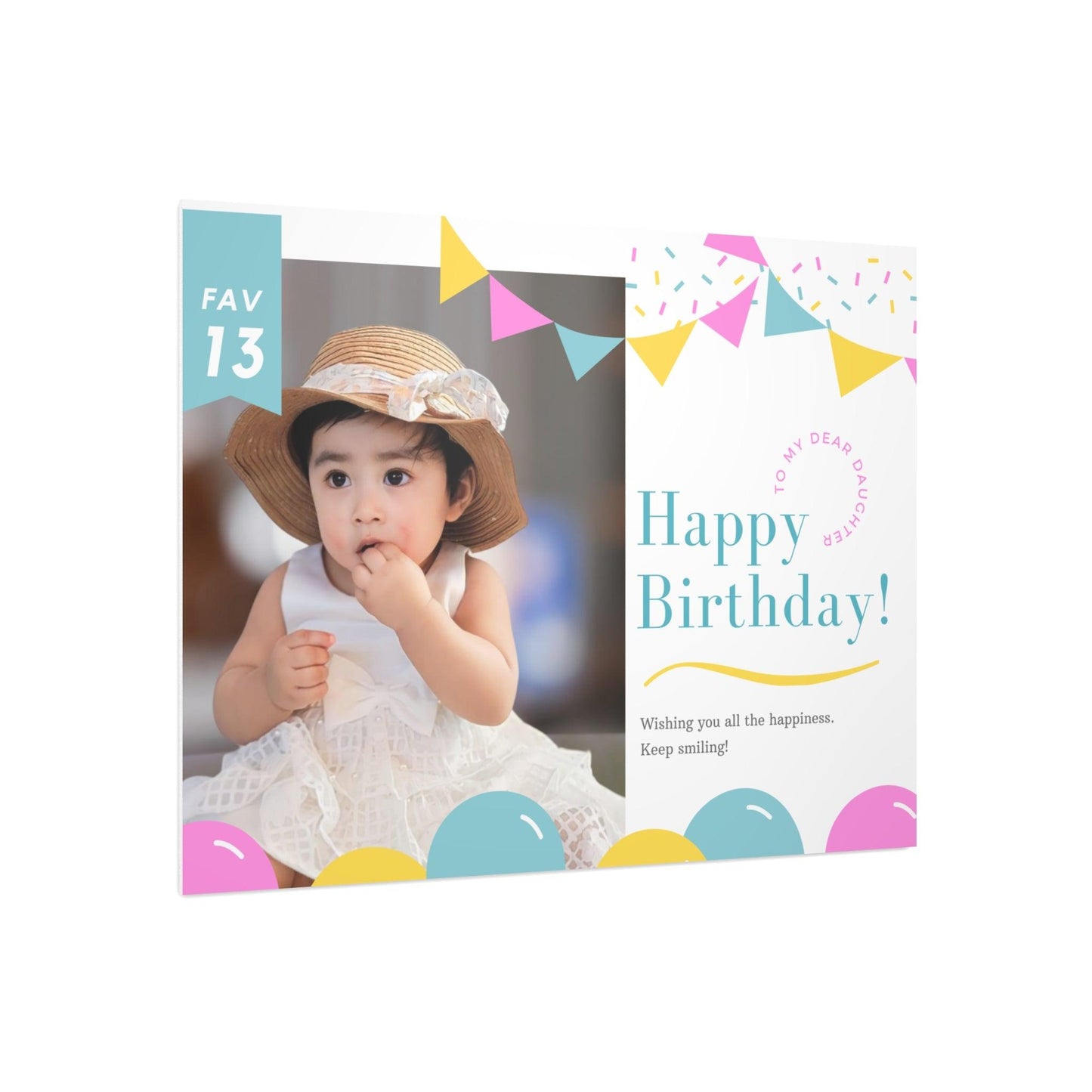 Baby Birthday personalized  Foam Board.