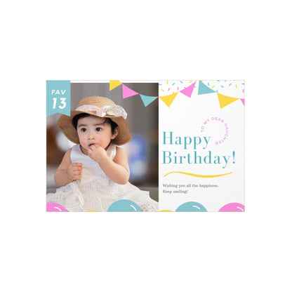 Baby Birthday personalized  Foam Board.