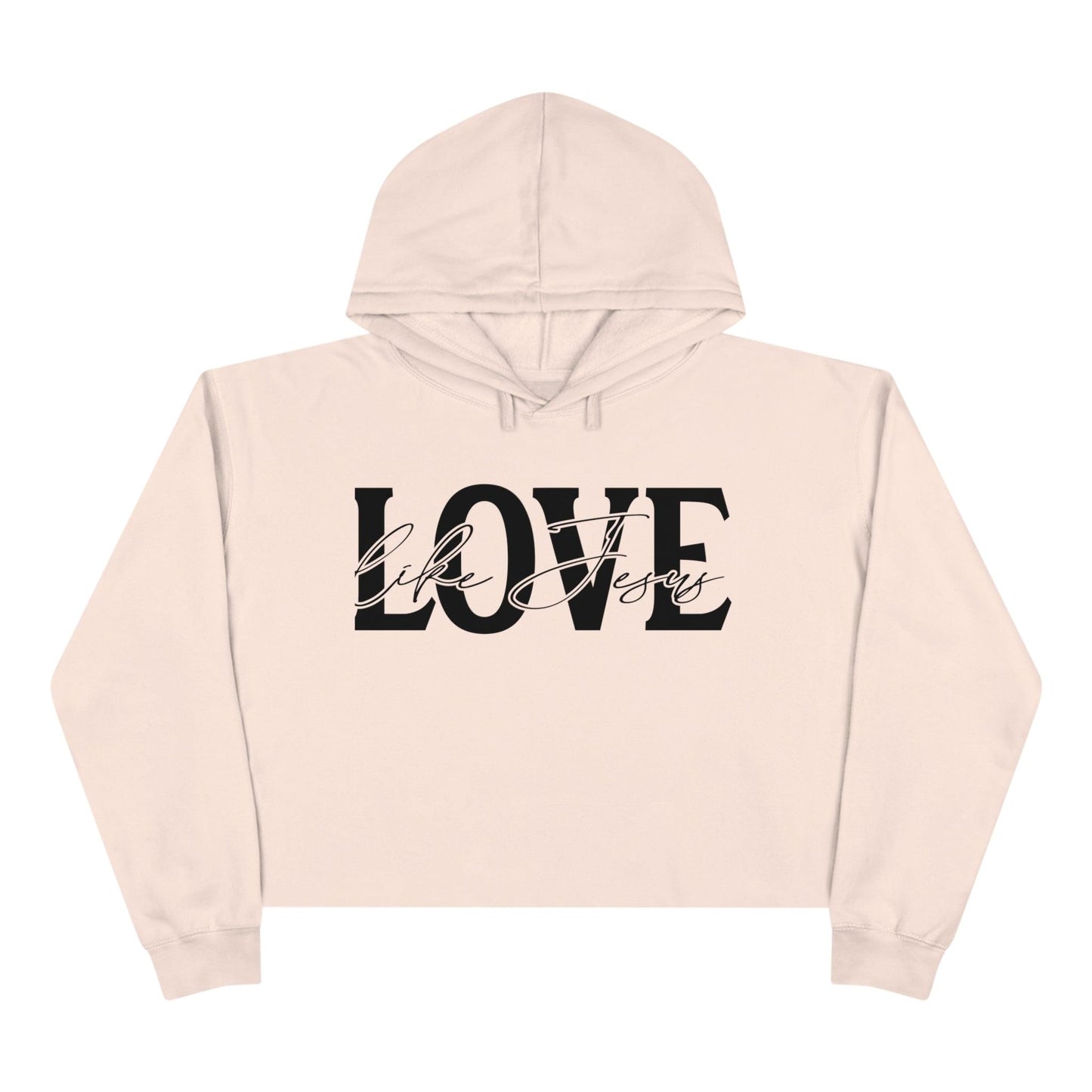 Love like a Jesus, Crop Hoodie