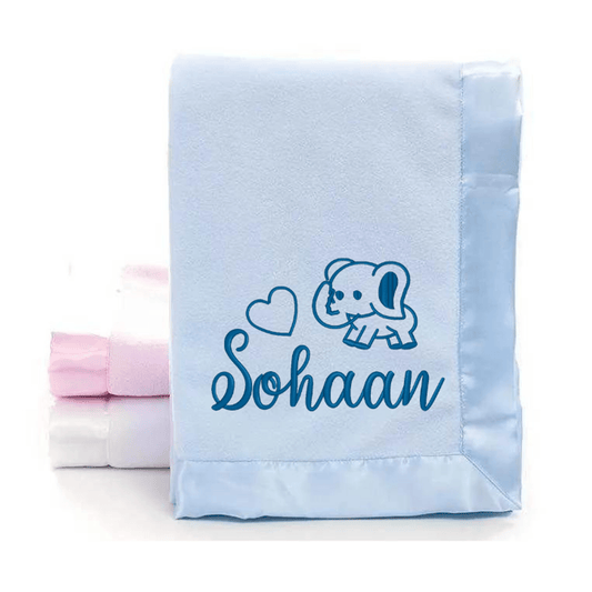 Custom Embroidered Blanket,Personalized Blanket with Baby Name - Sukmit CreationCustom Embroidered Blanket,Personalized Blanket with Baby Name