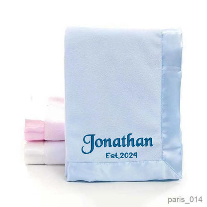 Embroiderd personalized est baby name banket 