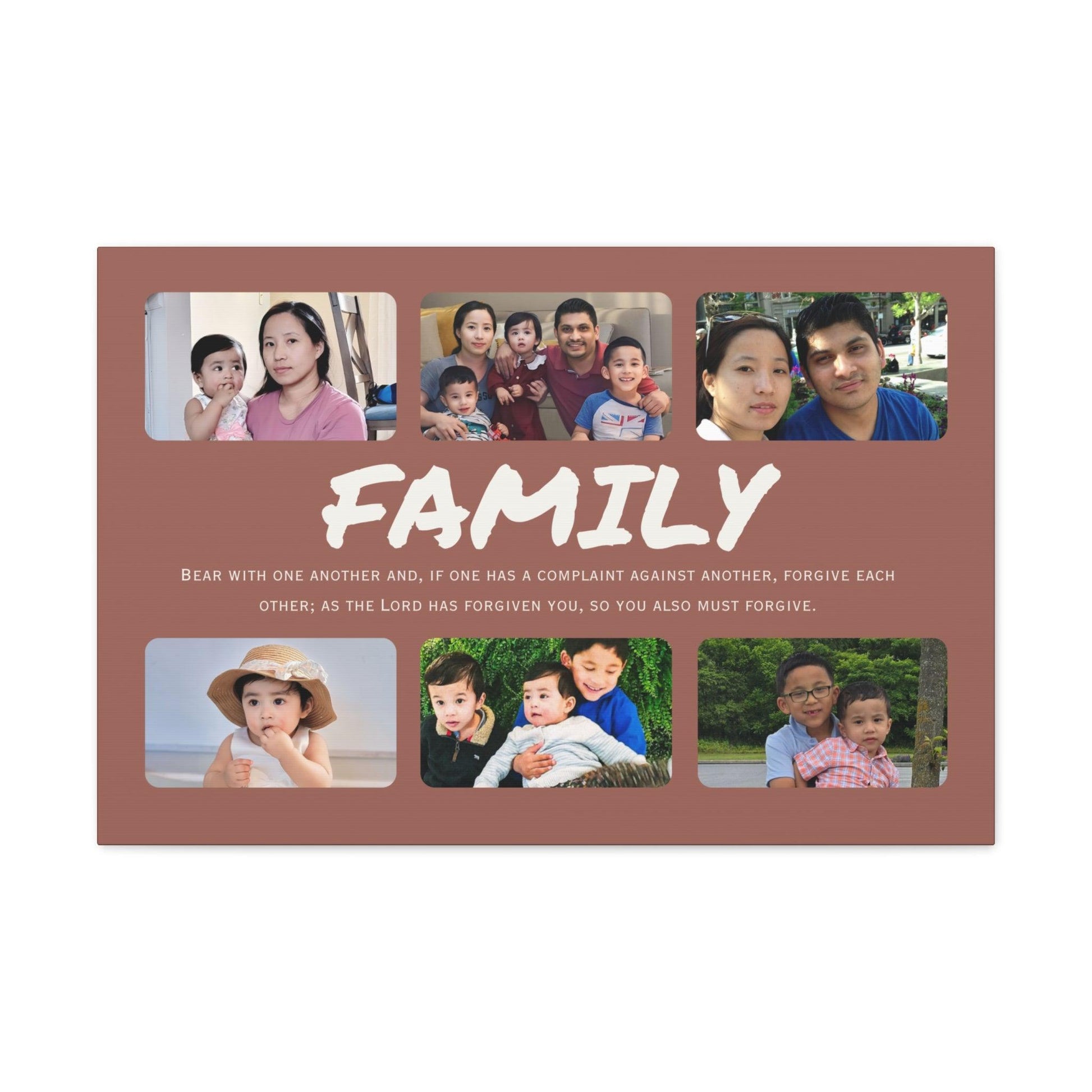 Collage family photo print