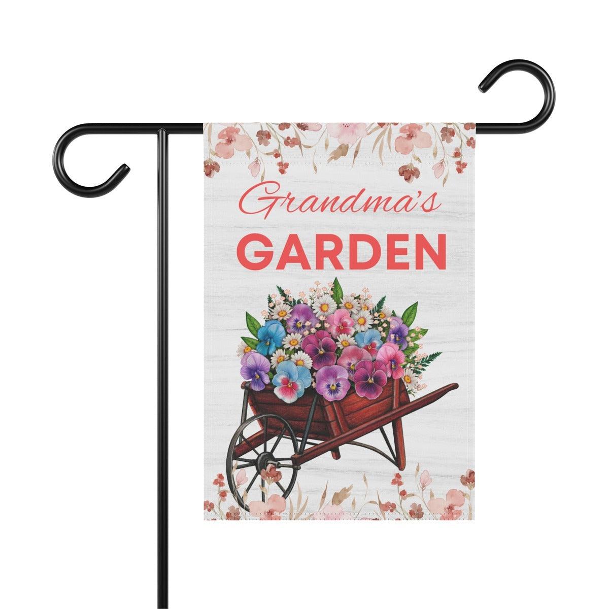 Grandma garden yard flag