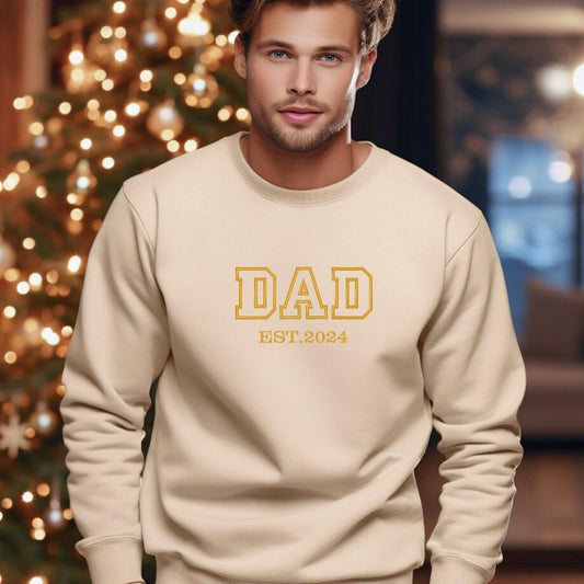 Dad Est. Personalized Sweatshirt - Comfortable & Customized