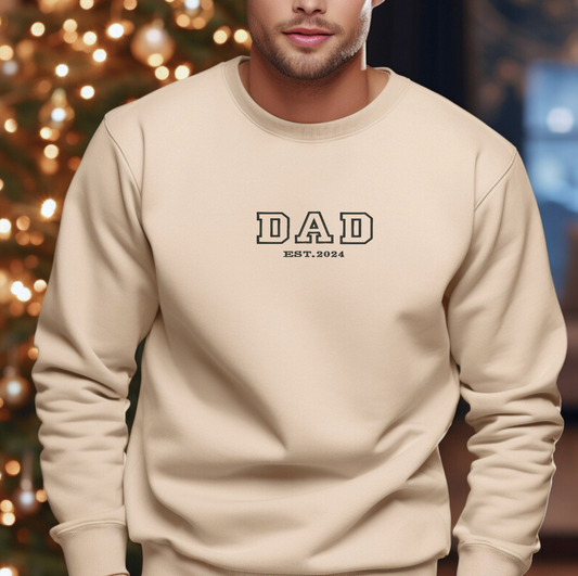 Dad Est. Personalized Sweatshirt - Comfortable & Customized