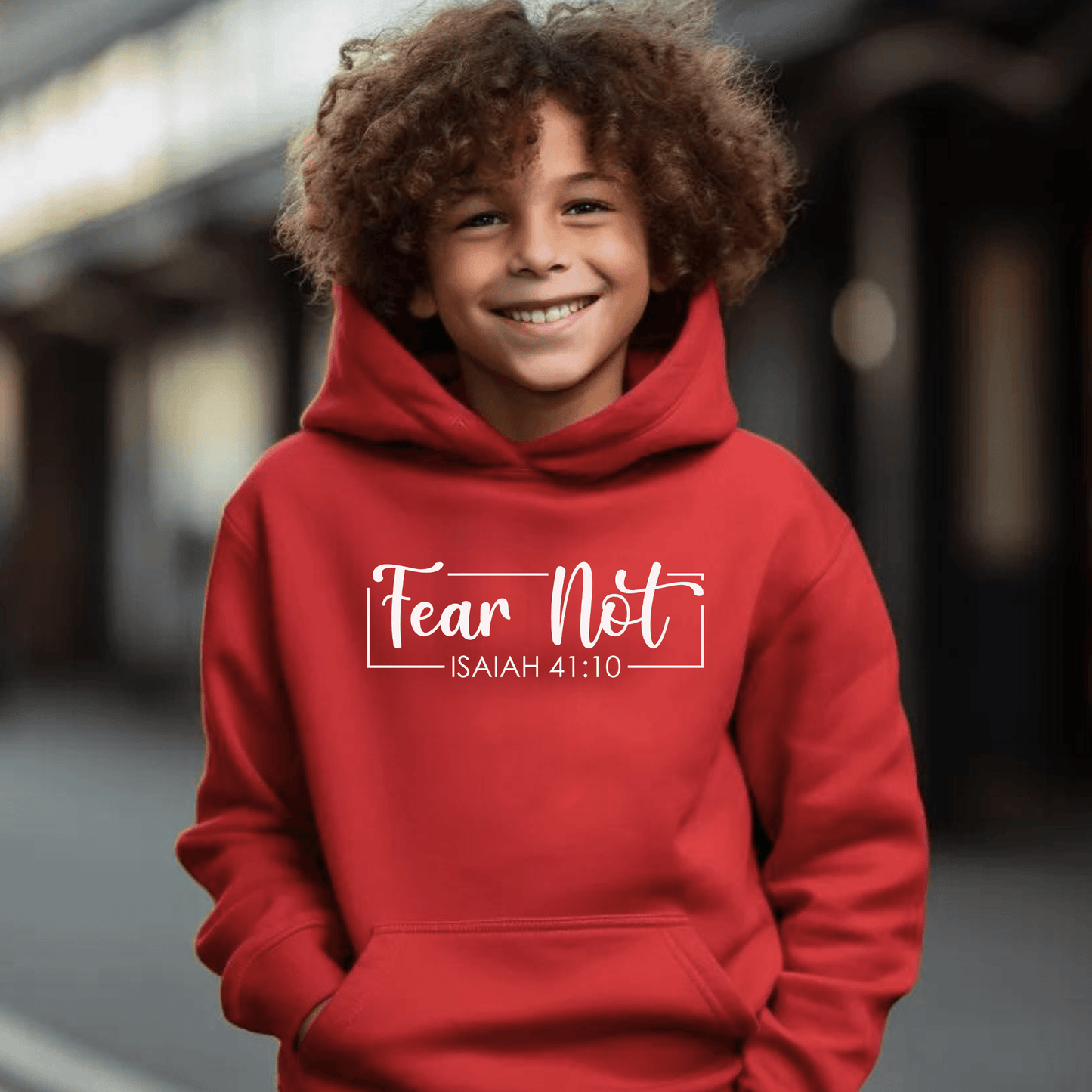 Fear Not, Youth Heavy Blend Hoodie