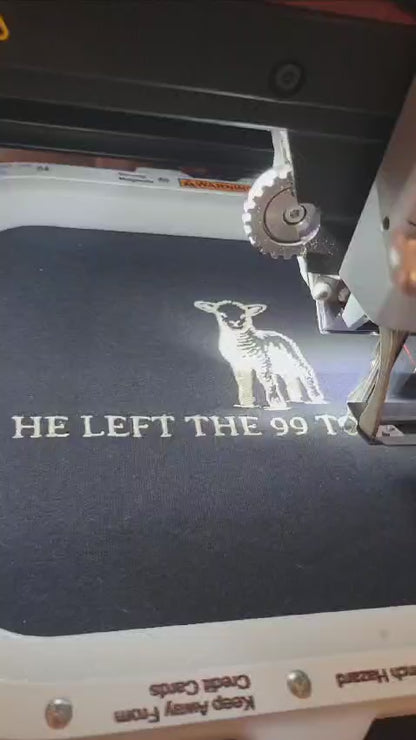 He Left the 99 to Find Me Embroidery Sweatshirt